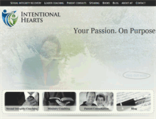 Tablet Screenshot of intentionalhearts.com